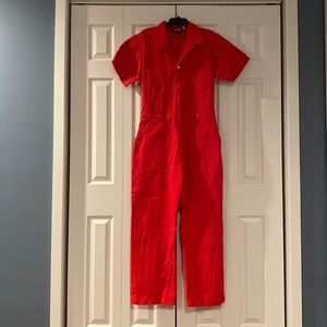 Big Bud Press Sleeveless Jumpsuit XL Red